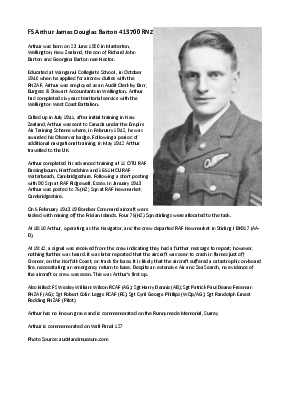 A preview of a PDF biography for Barton, Arthur James Douglas
